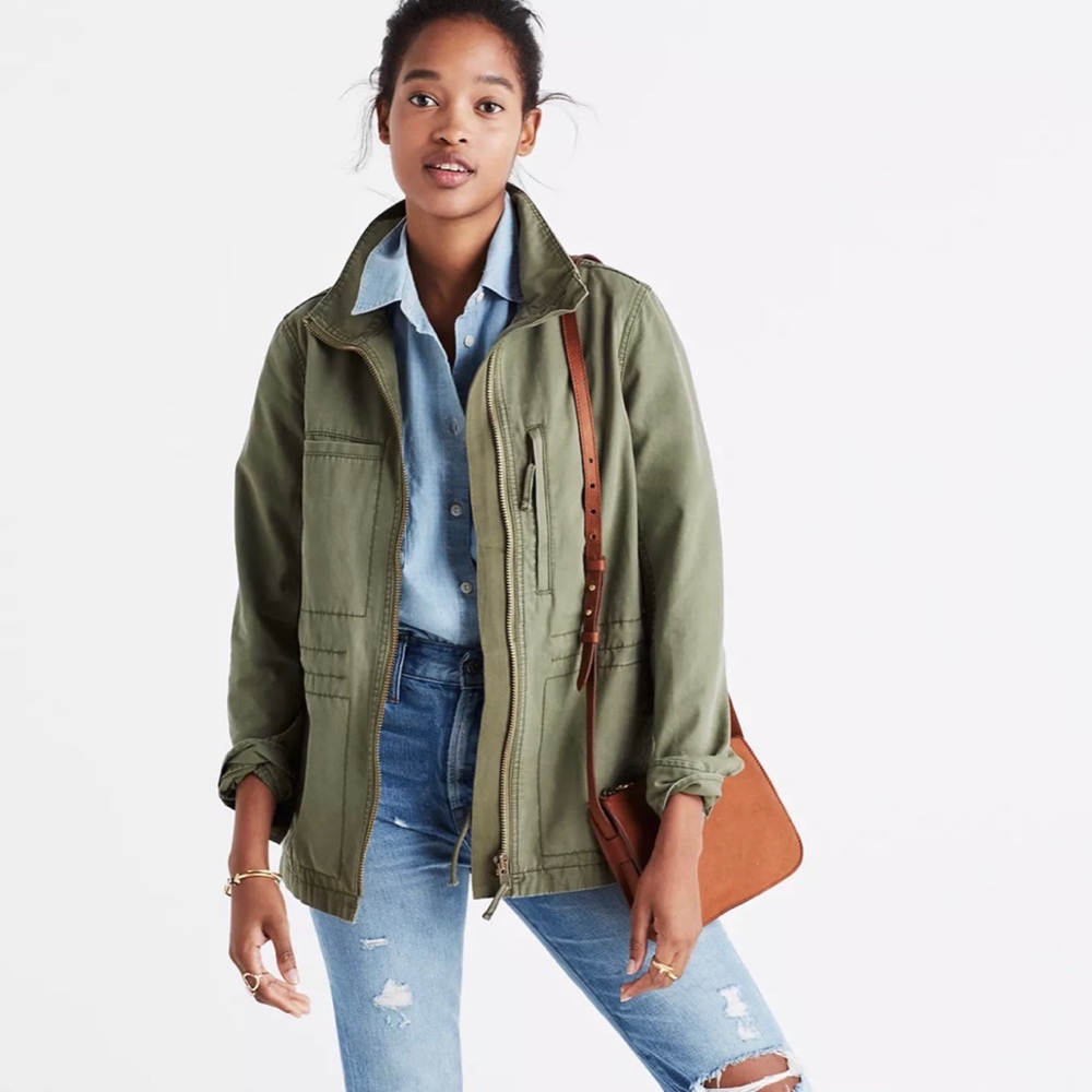 Madewell Fleet Jacket Utility Green Size S